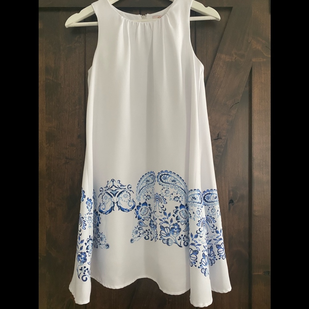 GB Girls White Dress Sz L (14/16)